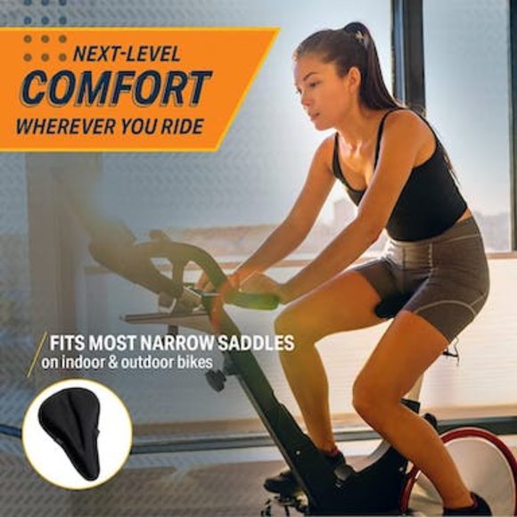 Bikeroo Bike Seat Cushion – Padded Gel Bike Seat Cover, Compatible With Peloton - Picture 3 of 4